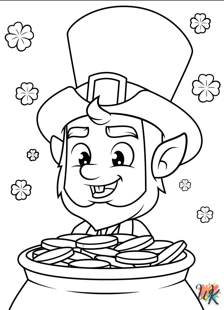 coloriage Leprechaun  bebe à imprimer