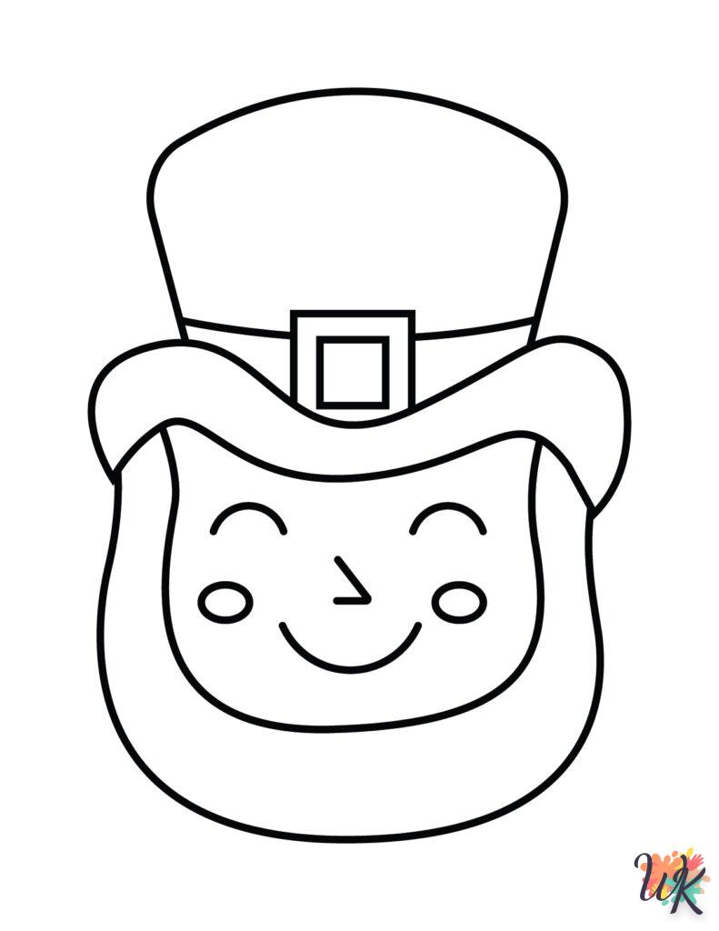 coloriage Leprechaun  enfant 5 ans à imprimer