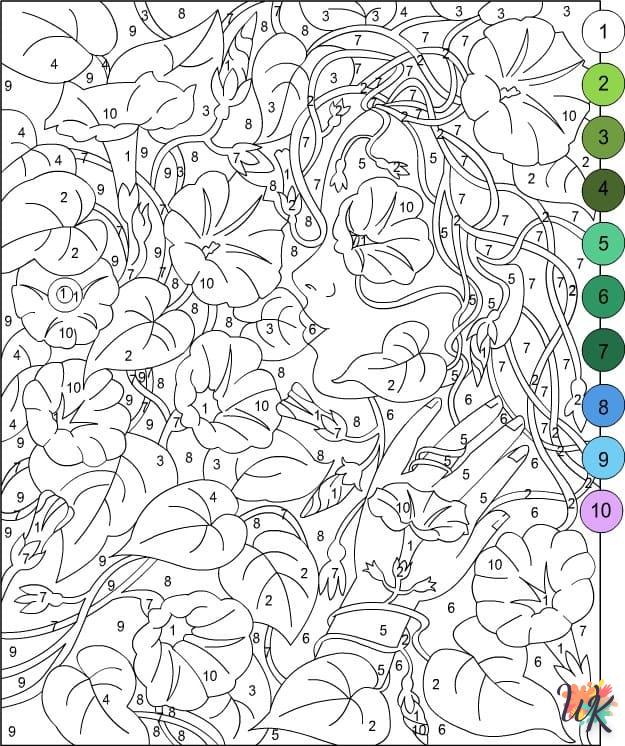 coloriage Magique  à imprimer kawaii