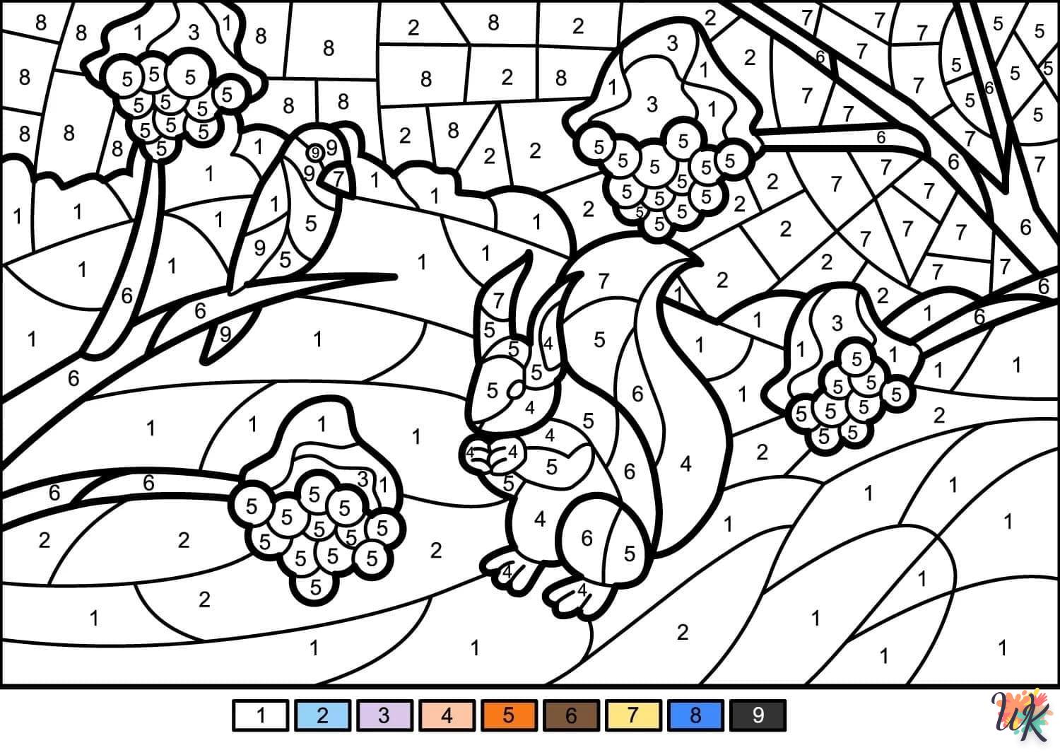 coloriage Magique  a imprimer pour enfant de 4 ans