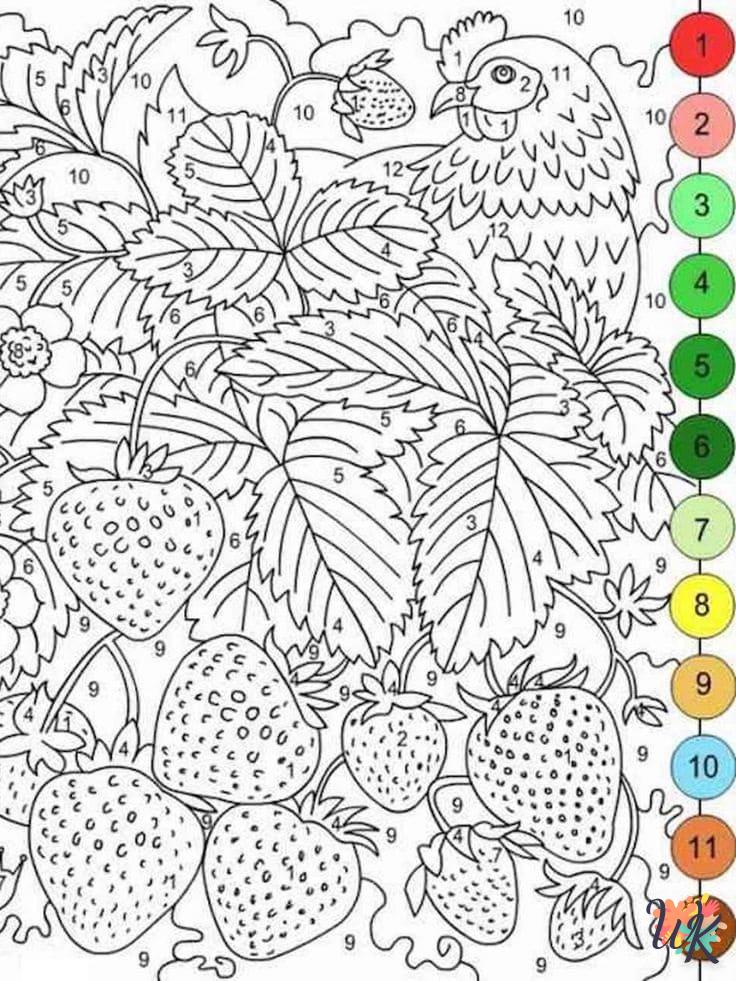 coloriage Magique  à numéro adulte en ligne gratuit