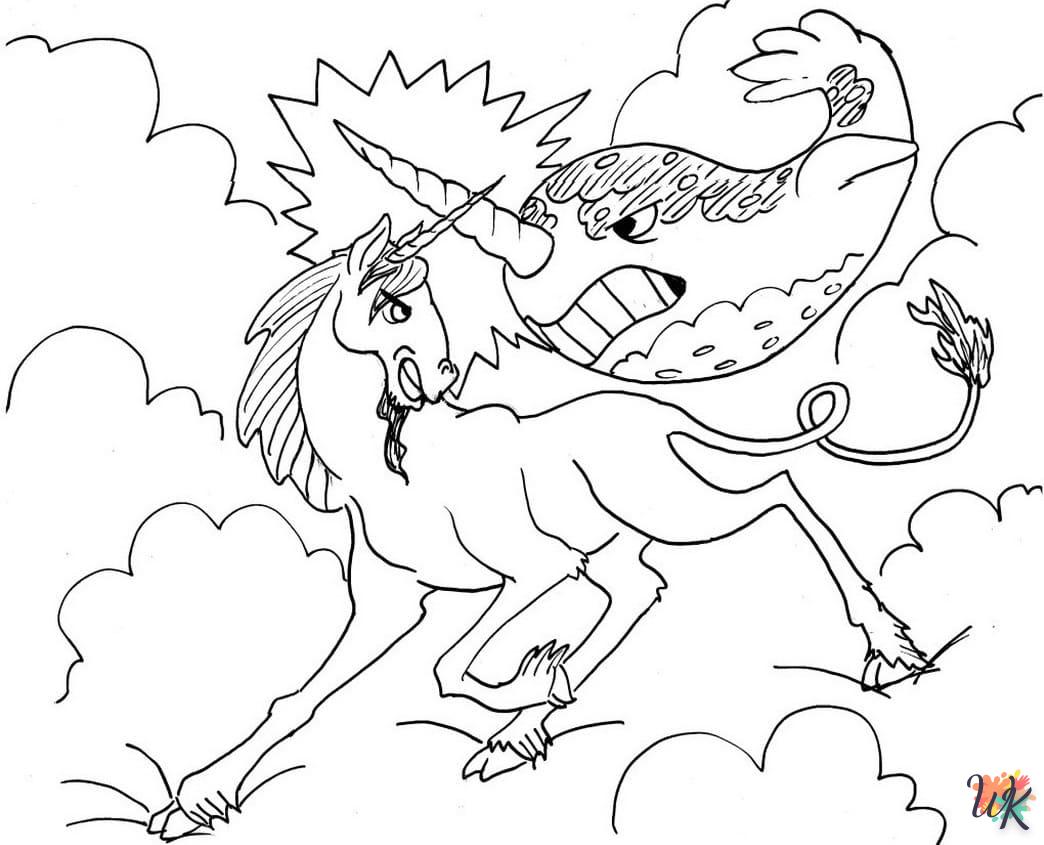 image pour coloriage Narval  enfant