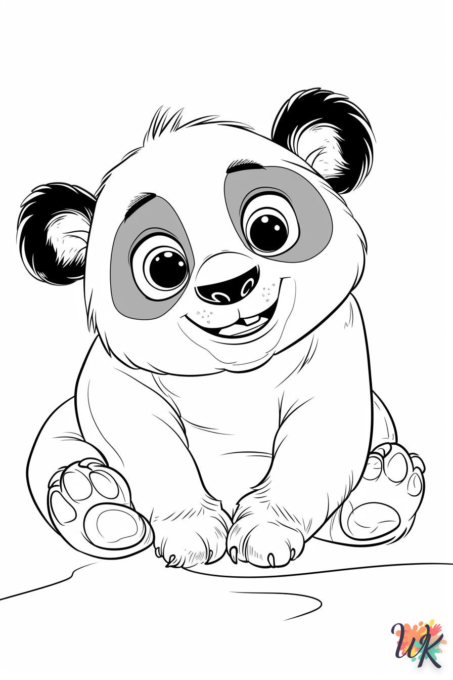 Coloriage Panda adorable trésor national téléchargeable