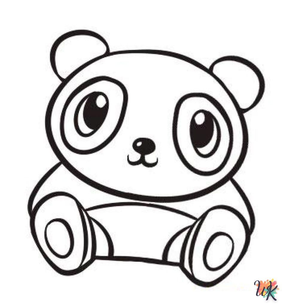 coloriage Panda  animaux enfant a imprimer