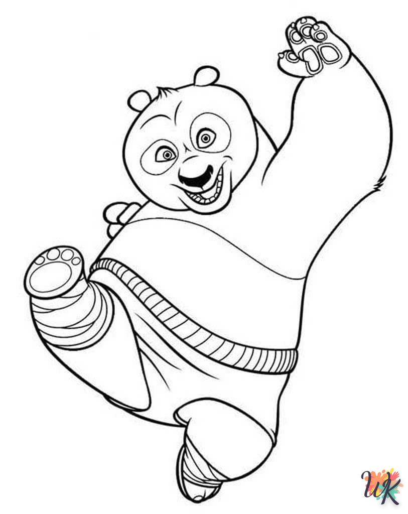 coloriage Panda  pour enfant a imprimer gratuit