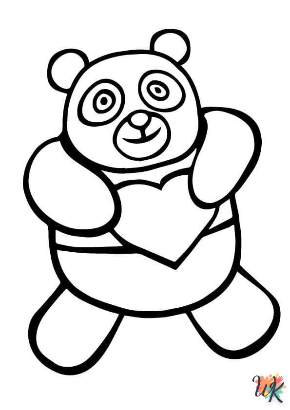 imprimer coloriage Panda  pour enfant