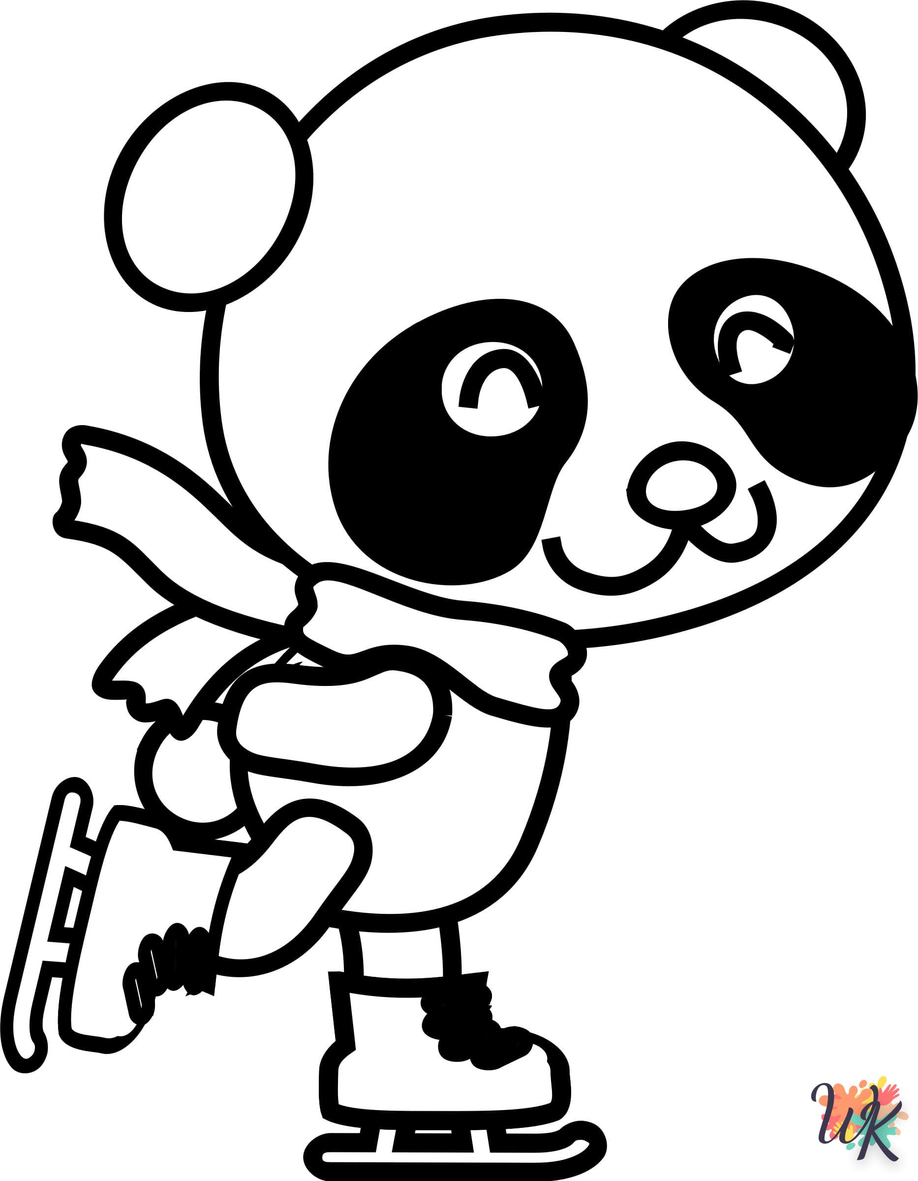 coloriage Panda  bebe animaux a imprimer gratuit