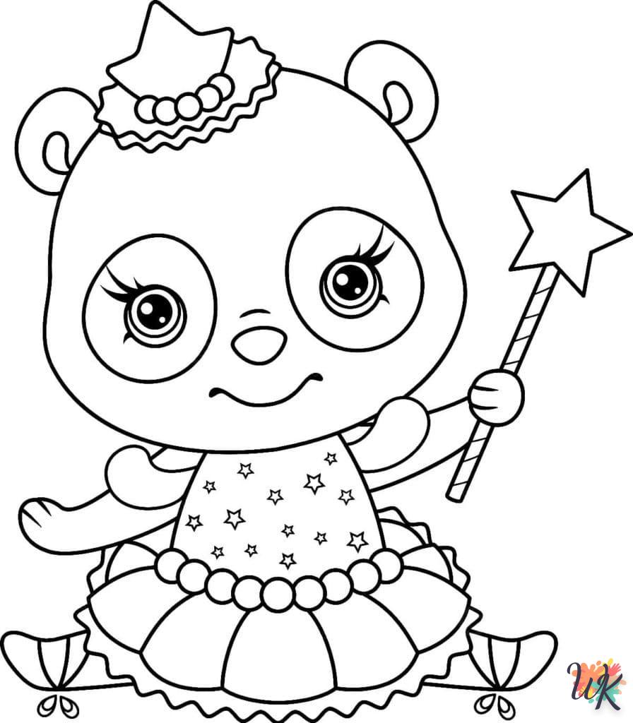 coloriage Panda  pour enfants à télécharger