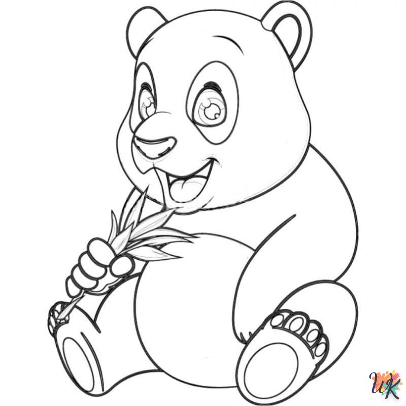 coloriage Panda  à imprimer pdf gratuit