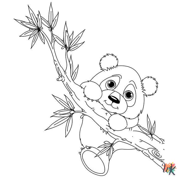 coloriage Panda  enfant 6 ans à imprimer