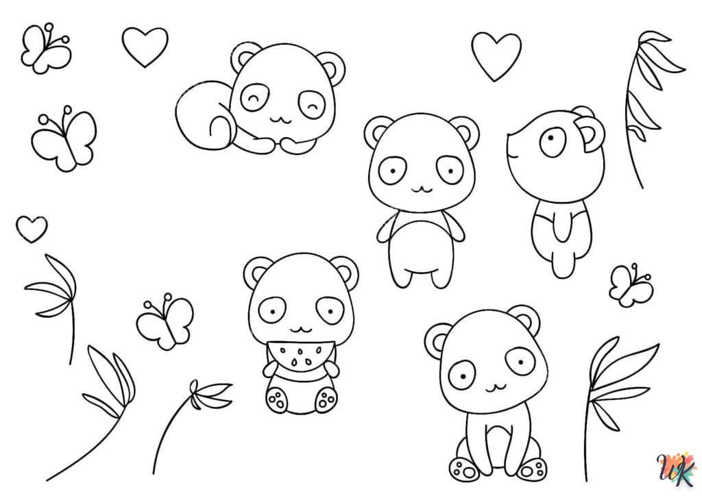 coloriage Panda  enfant 4 ans a imprimer