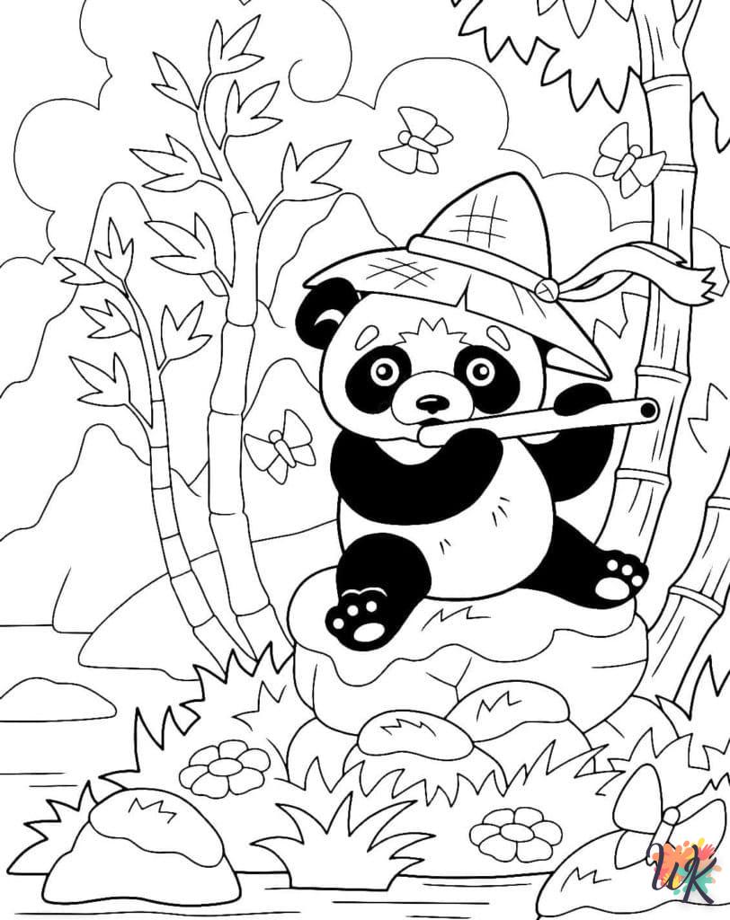 coloriage Panda  a imprimer enfant 5 ans