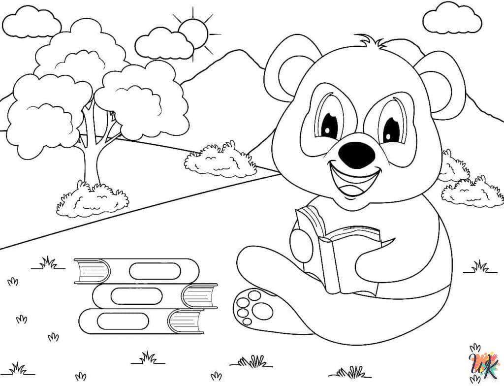 coloriage Panda  pour enfant a imprimer