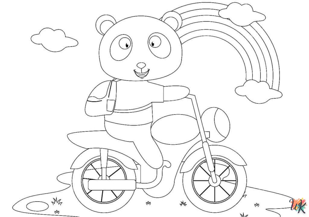 coloriage Panda  a imprimer enfant 5 ans