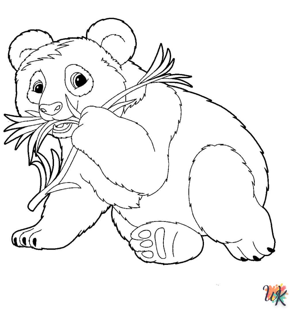 coloriage Panda  à imprimer pdf gratuit