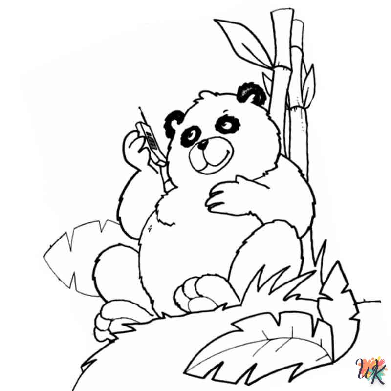 coloriage Panda  pour bebe a imprimer