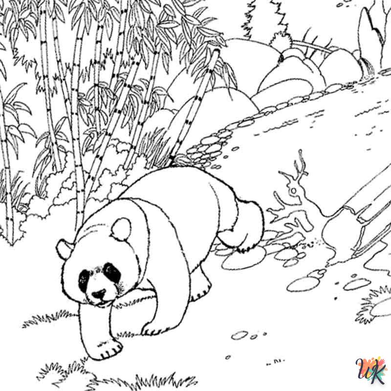 coloriage Panda  a imprimer gratuit