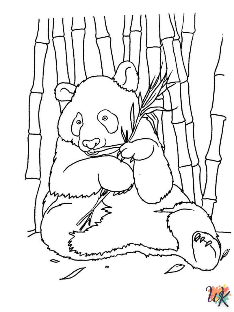 coloriage Panda  pour enfant de 4 ans