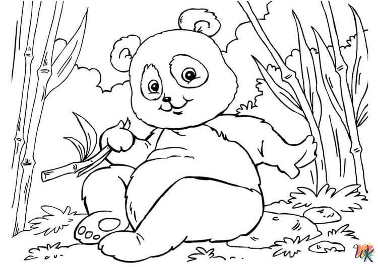 imprimer coloriage Panda  pour enfant