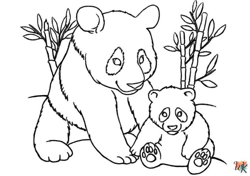 coloriage Panda  pour enfants a imprimer gratuit