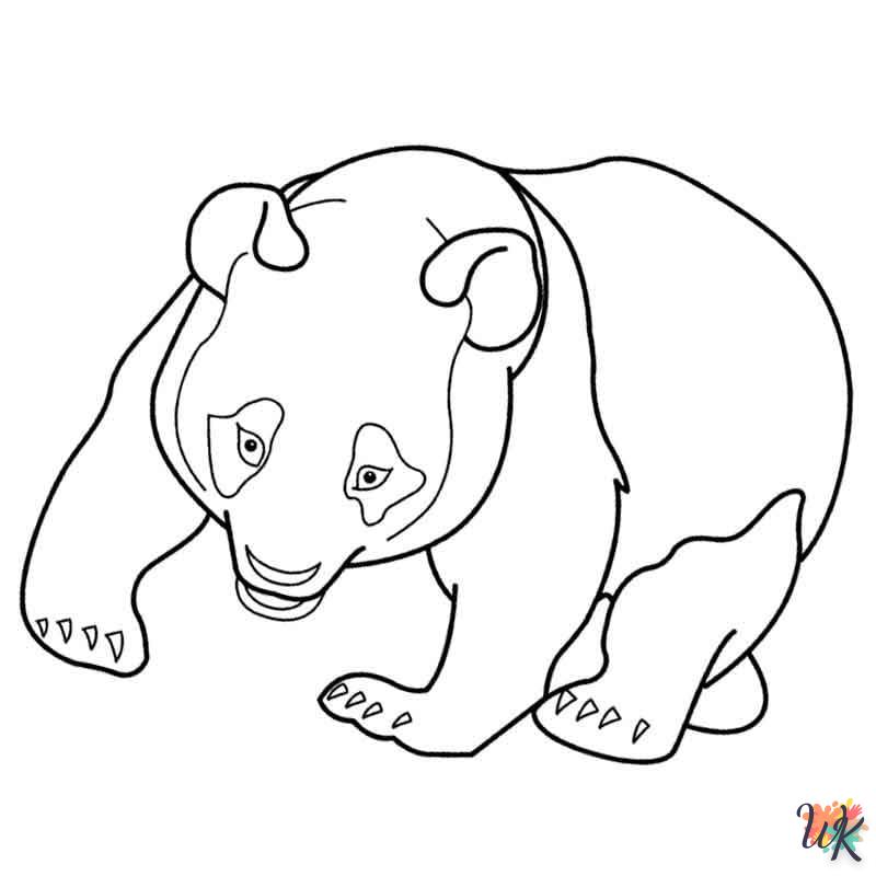 coloriage Panda  a imprimer enfant 5 ans