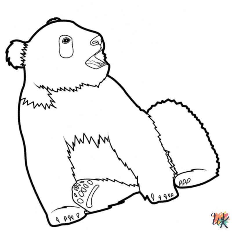 coloriage Panda  en ligne gratuit