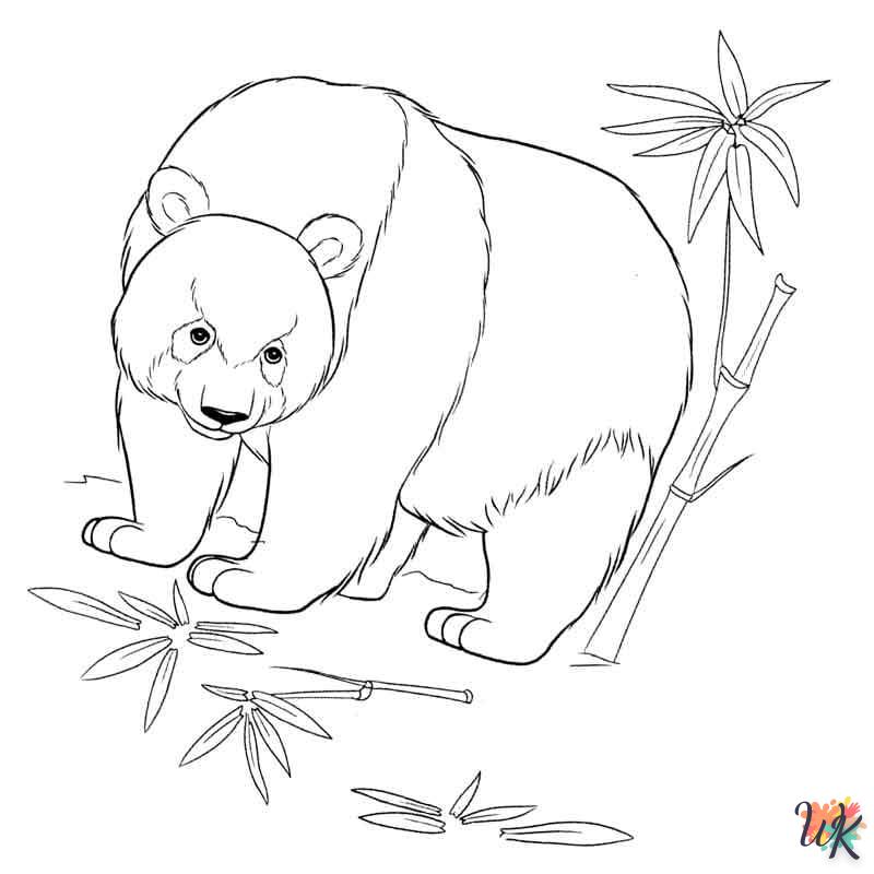 coloriage Panda  bebe à imprimer gratuit