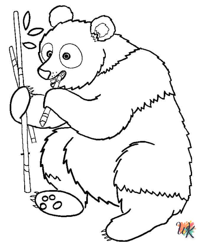 coloriage Panda  bebe animaux a imprimer gratuit