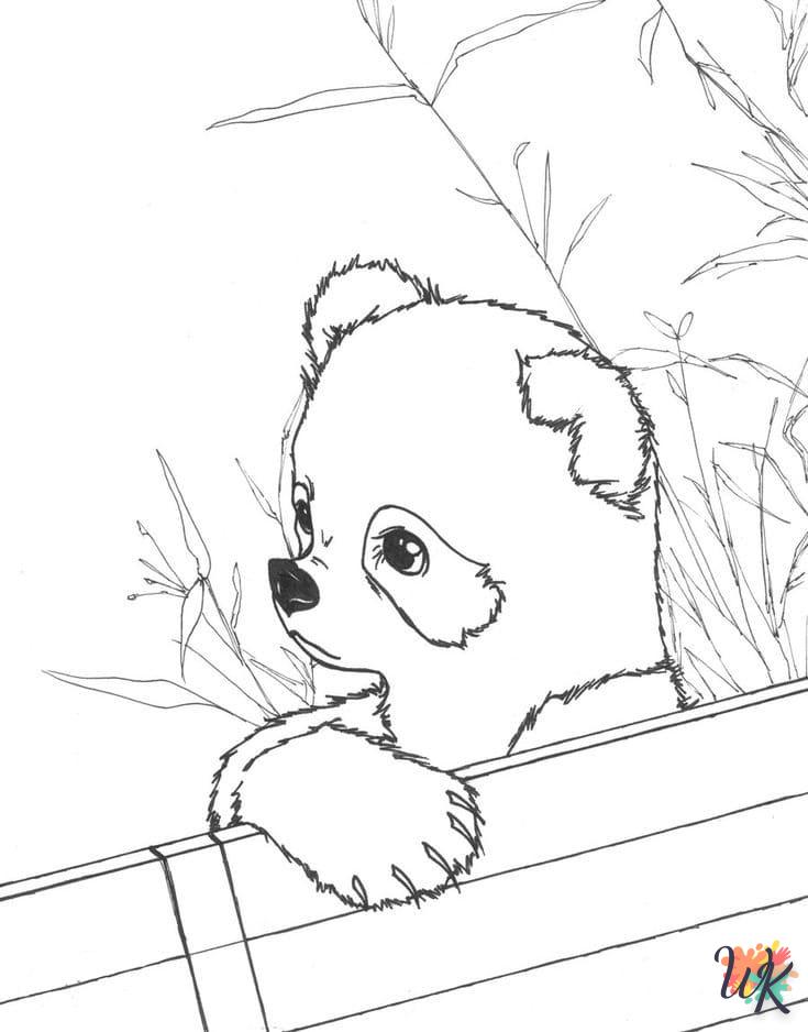 coloriage Panda  gratuit à imprimer