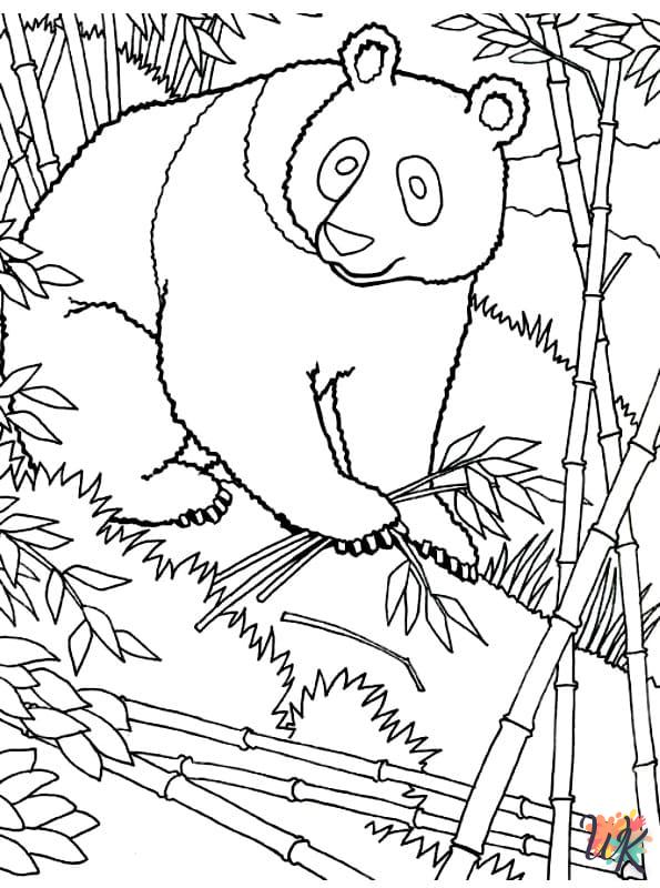 coloriage Panda  pour enfant à imprimer