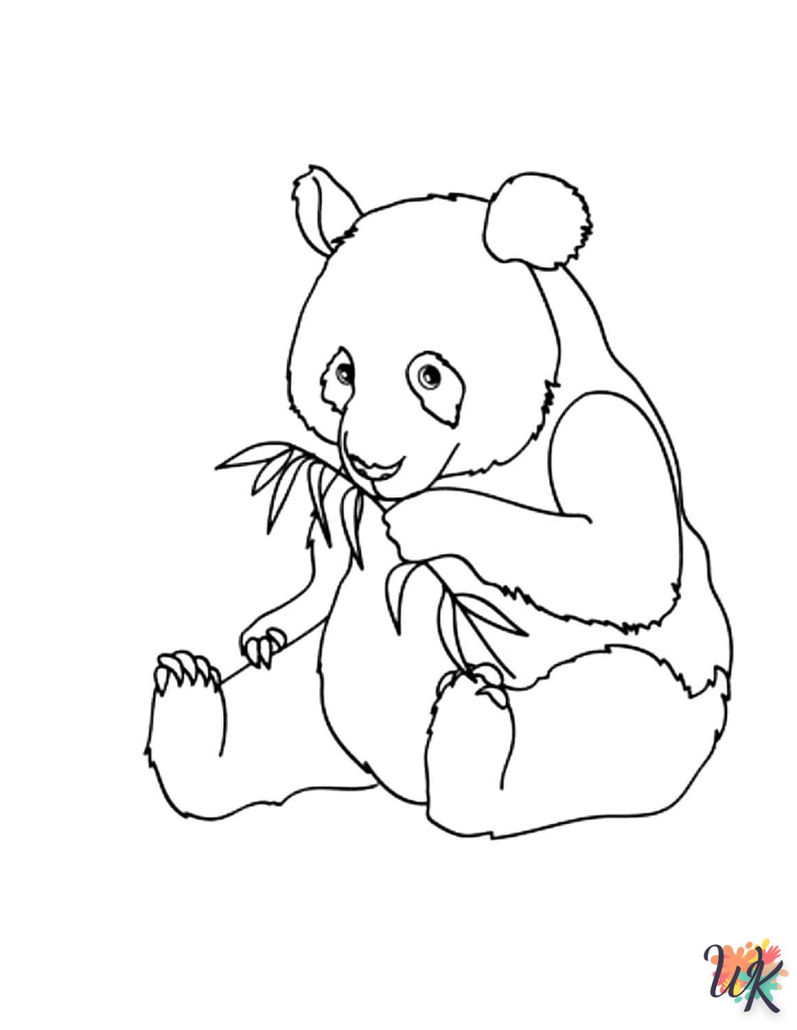 coloriage Panda  pour enfants à imprimer