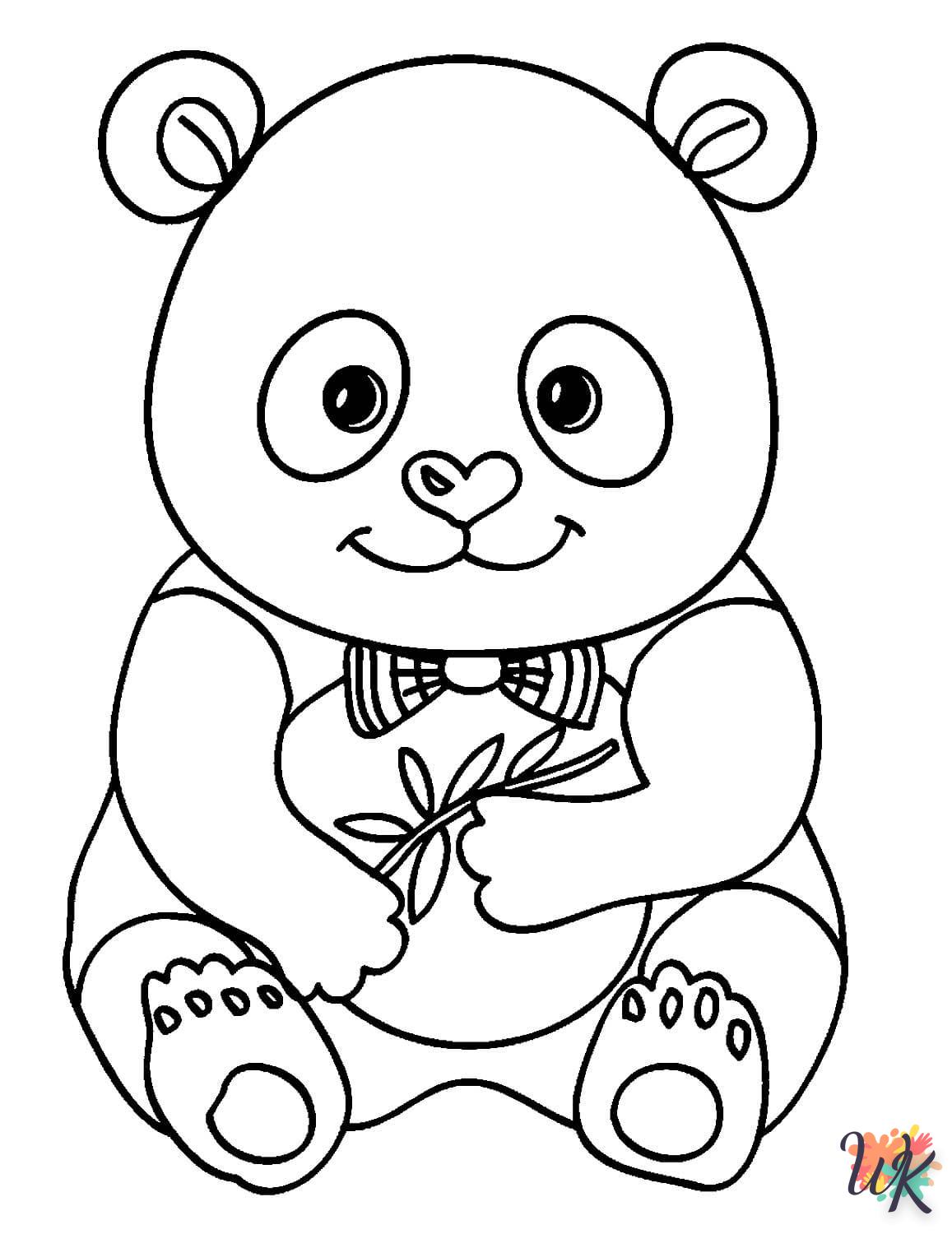 coloriage Panda  en ligne gratuit