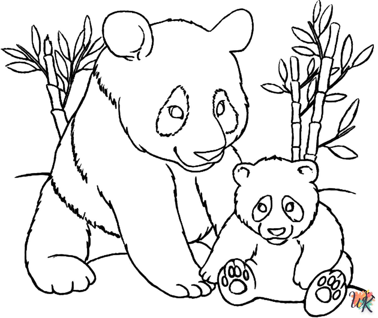 coloriage Panda  pour enfants a imprimer