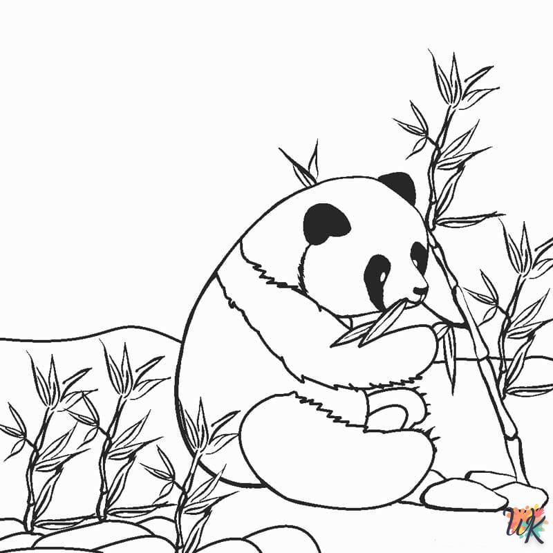 coloriage Panda  animaux enfant a imprimer