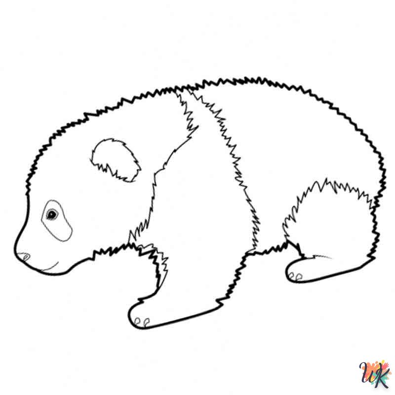 coloriage Panda  à imprimer pour enfant de 10 ans