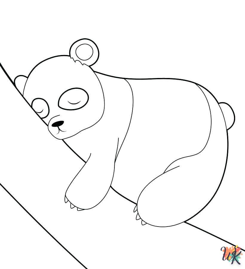 coloriage Panda  en ligne avengers gratuit