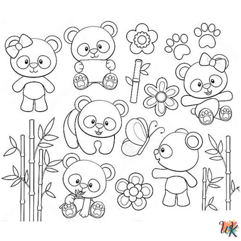 télécharger coloriage Panda  gratuit