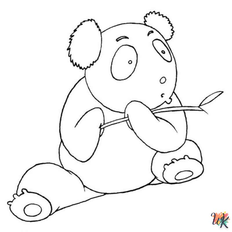 coloriage Panda  a imprimer pour enfant de 4 ans