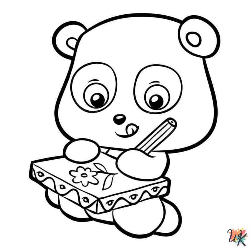 coloriage Panda  pour bebe a imprimer