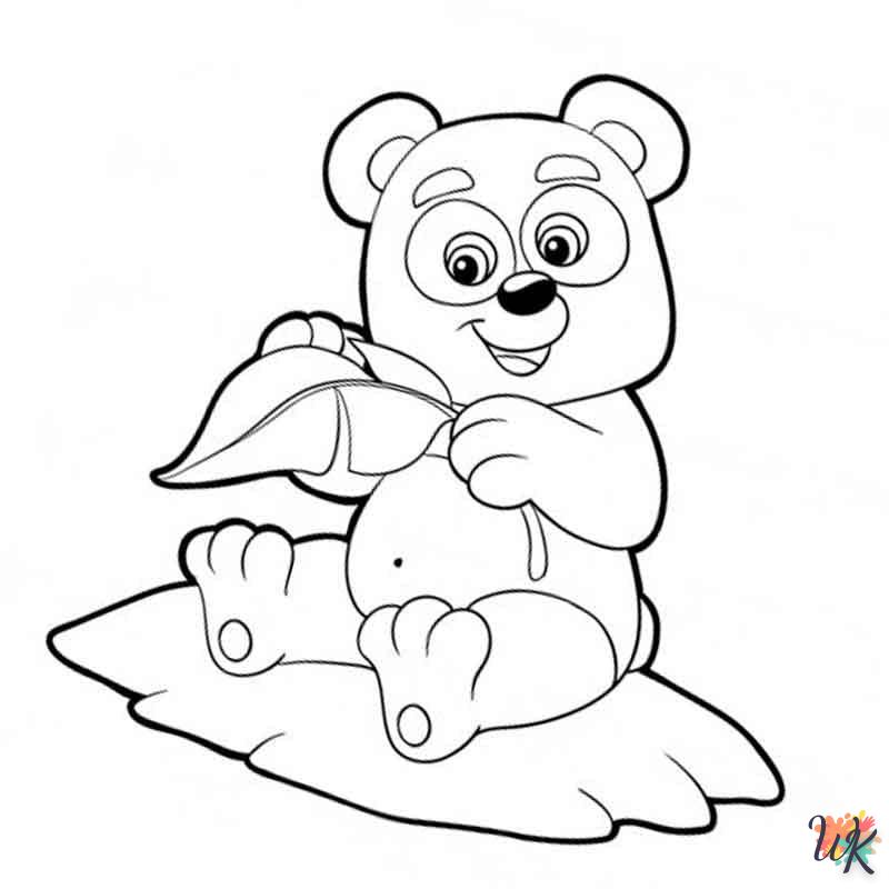 coloriage Panda  a imprimer enfant 5 ans