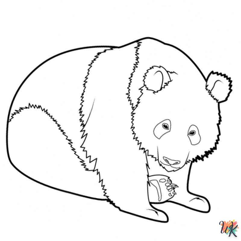 coloriage Panda  pour enfant gratuit