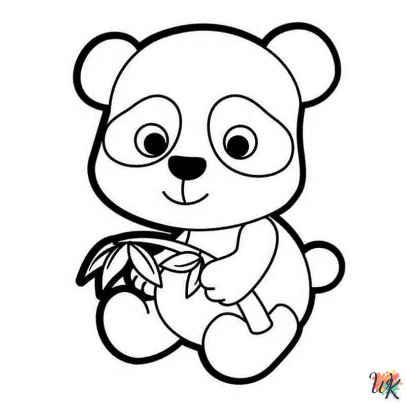 coloriage Panda  pour enfants à télécharger