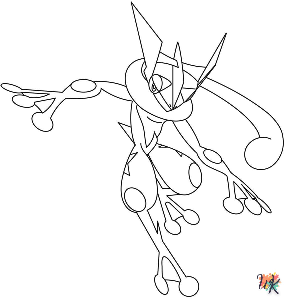 coloriage Pokémon Greninja  à imprimer pour enfant de 10 ans