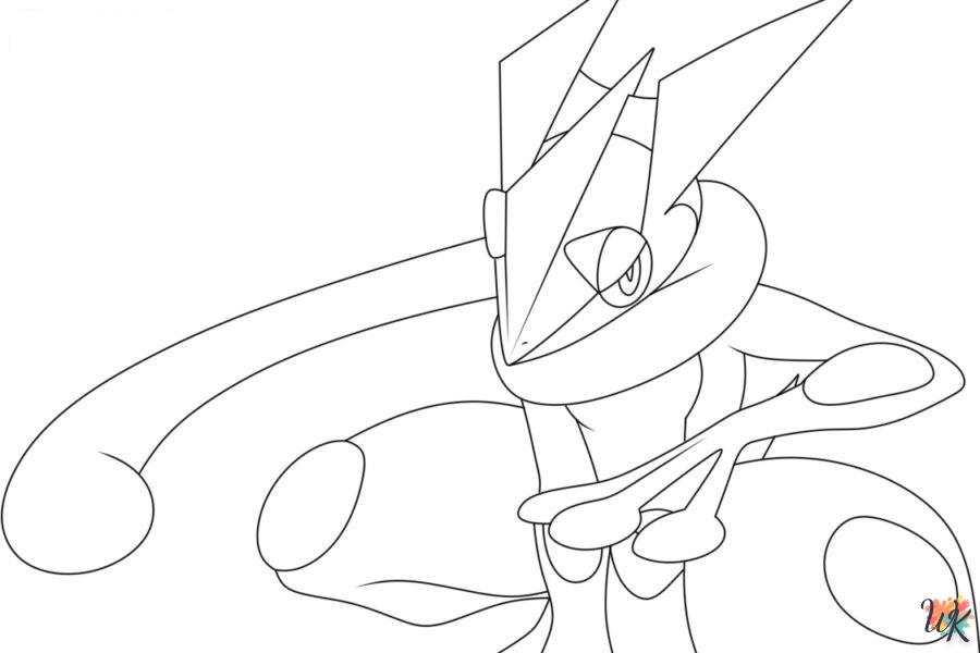 image de coloriage Pokémon Greninja  pour enfant