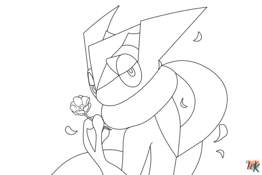 coloriage Pokémon Greninja  en ligne pour bebe de 2 ans