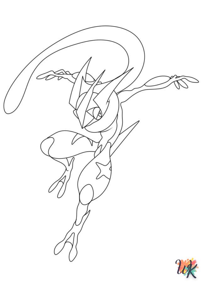 coloriage Pokémon Greninja  à colorier en ligne