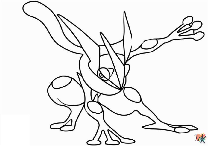 coloriage Pokémon Greninja  en ligne a colorier