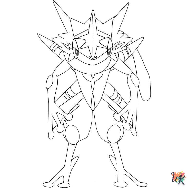 coloriage Pokémon Greninja  en ligne adulte gratuit