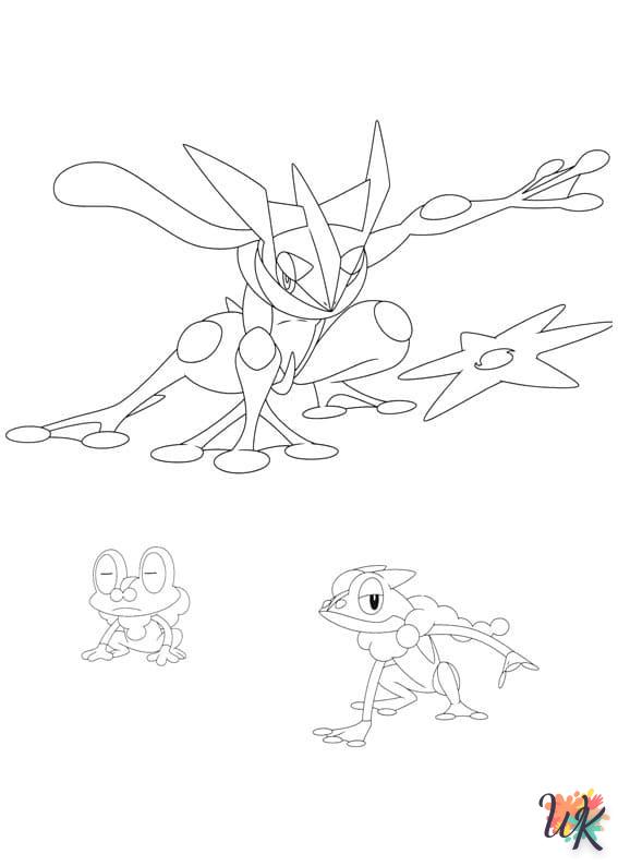 coloriage Pokémon Greninja  a telecharger