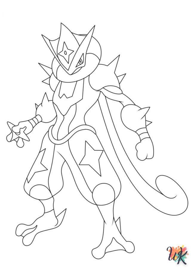 coloriage Pokémon Greninja  en ligne maternelle